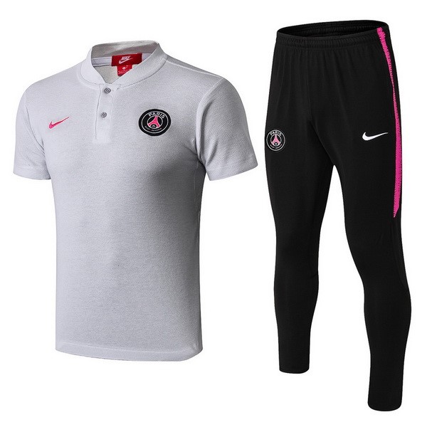 Polo Ensemble Complet Paris Saint Germain 2018-19 Noir Rose